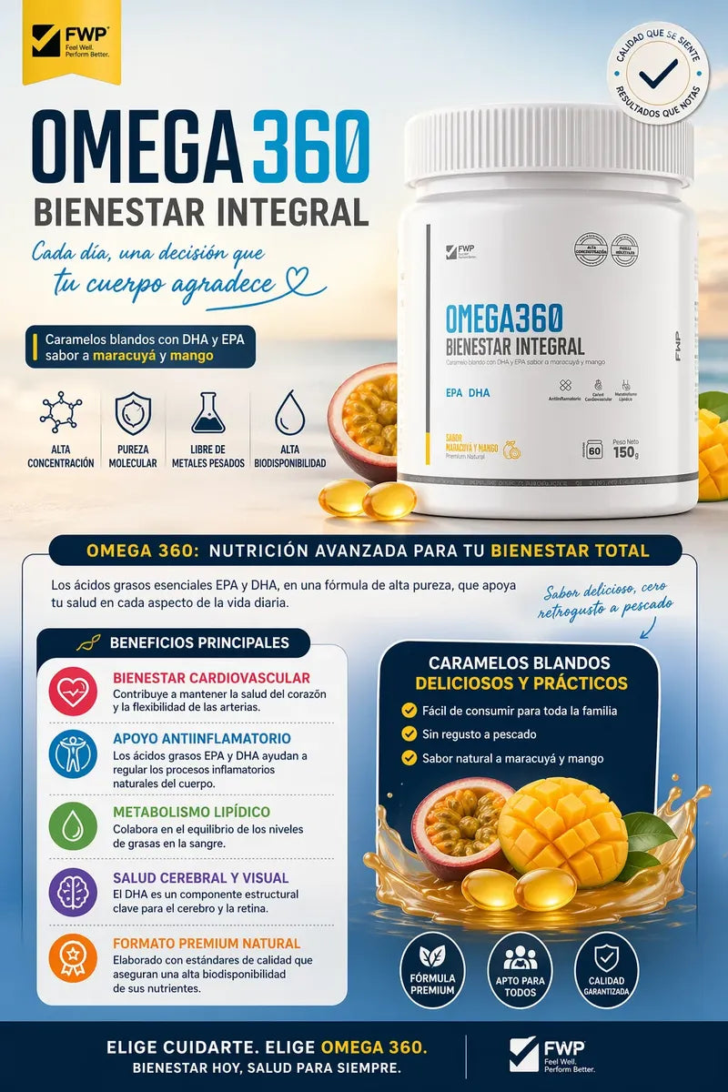Omega 360 Con Epa + Dha 60 Gomitas