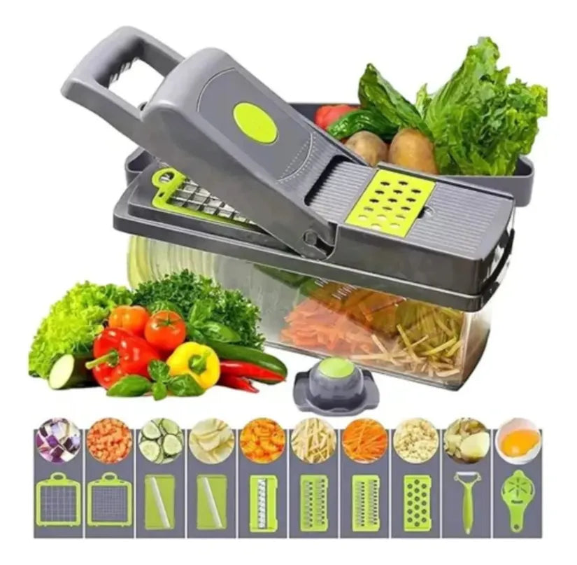 Picador Multifuncional 14 Piezas Chefcut Pro Acero